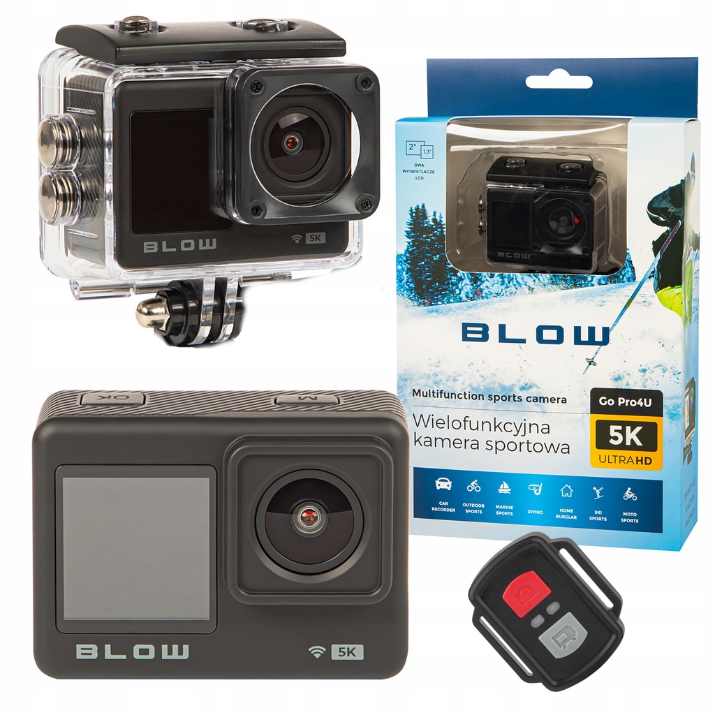 Kamera sport Blow GoPro4U 5K UHD WiFi 20Mpix 160*