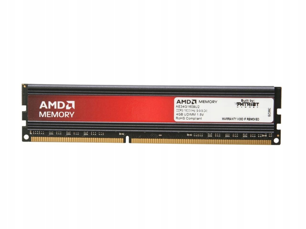 NOWA PAMIĘĆ RAM PATRIOT AMD DDR3 4GB 1600MHZ CL9