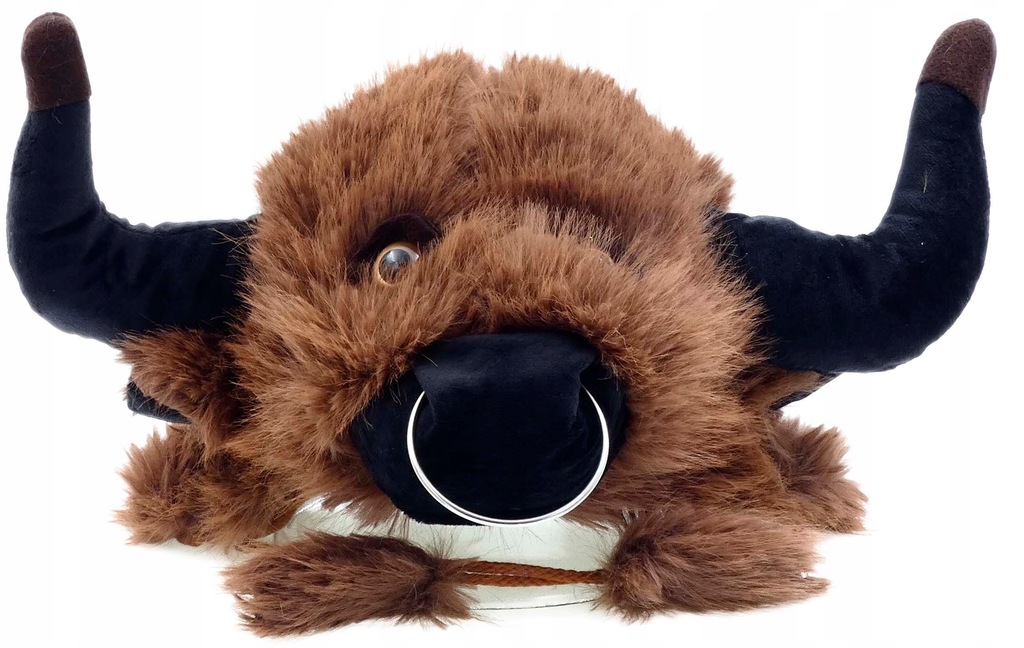 ZABAWNA CZAPKA USZANKA ZWIERZĘCA MORDKA BYCZEK TORO
