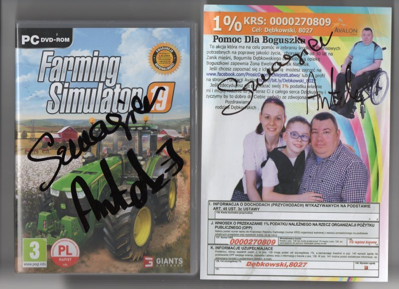 FARMING SIMULATOR 19 Z AUTOGRAFAMI SMIECHAWATV