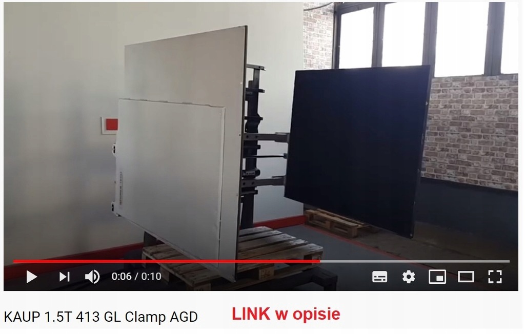 KAUP chwytak ścisk kartonów lodówek pralek RTVAGD