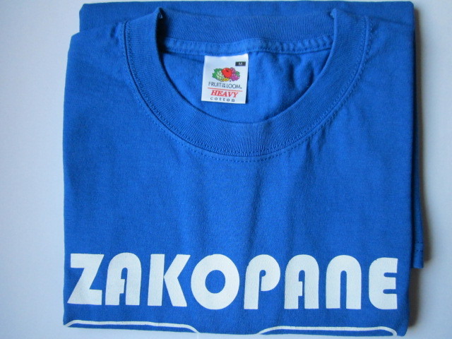 T-shirt 'Zakopane' (niebieski) - rozmiar M