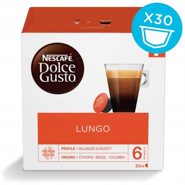 Kawa Nescafe Dolce Gusto Lungo 30 kapsułek