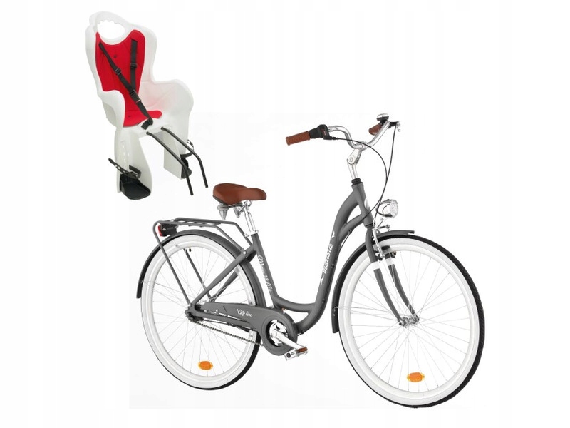 Rower miejski INDIANA Moena 28 cali damski+Fotelik 13585590233