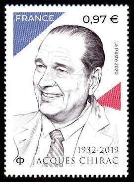 Francja 2020 Znaczek ** Prezydent Jacques Chirac