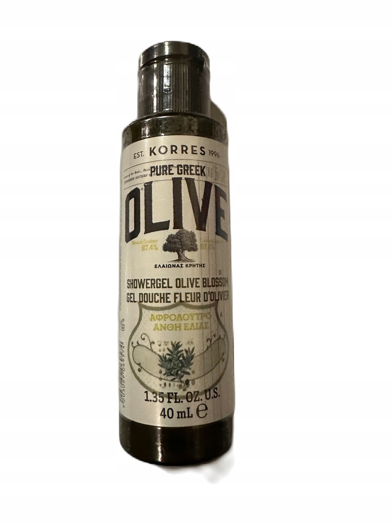 Korres olive żel pod prysznic mini kwiat oliwki 40 ml