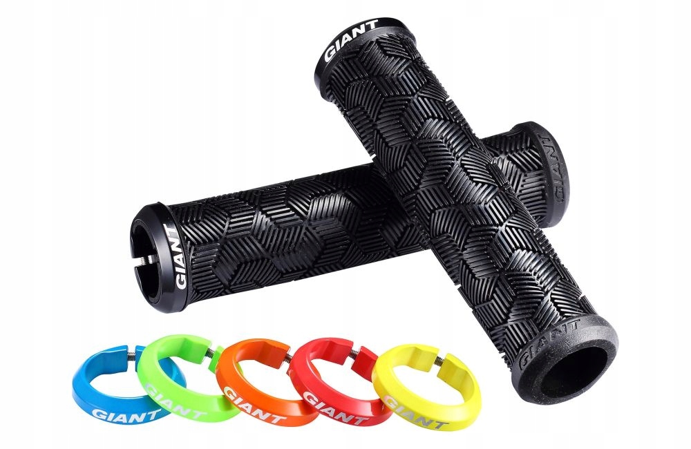 Chwyty rowerowe Giant Tactal Single Lock-on CZERWONA OBEJMA