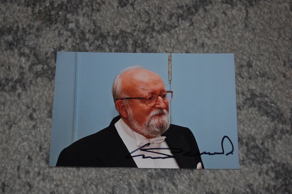 Krzysztof Penderecki - autograf