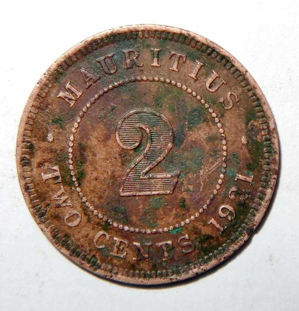 MAURITIUS 2 CENTS 1921