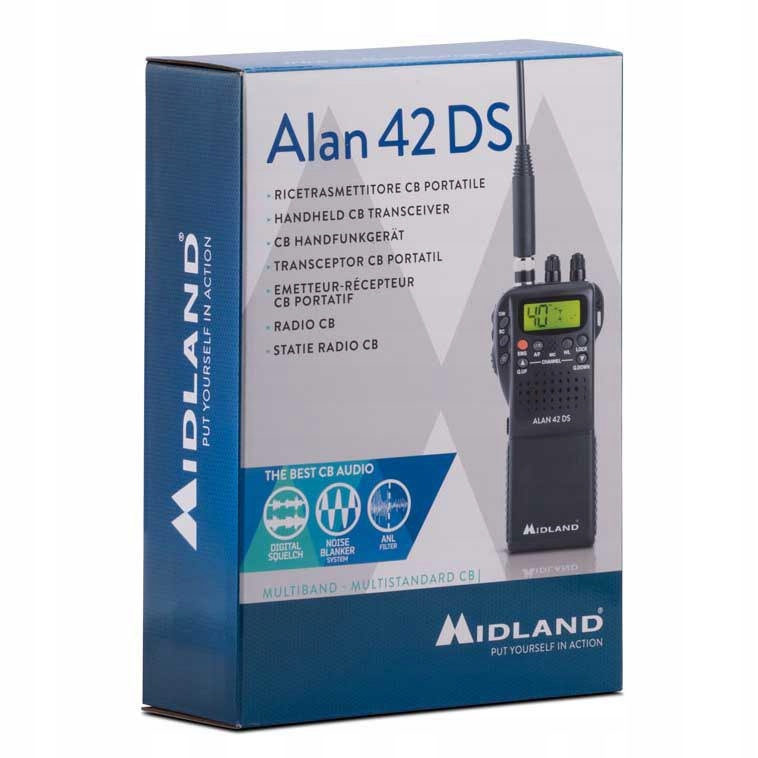 Купить Портативная радиостанция CB ALAN MIDLAND 42 DS + адаптер 12В: отзывы, фото, характеристики в интерне-магазине Aredi.ru