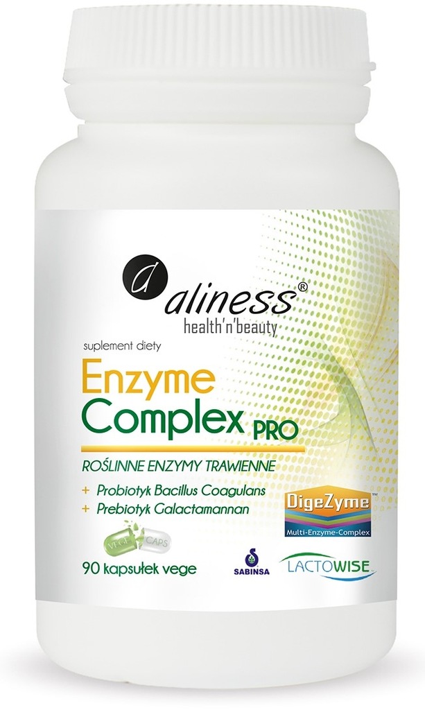 ALINESS Complex PRO Enzymy Trawienne 100% Roślinne