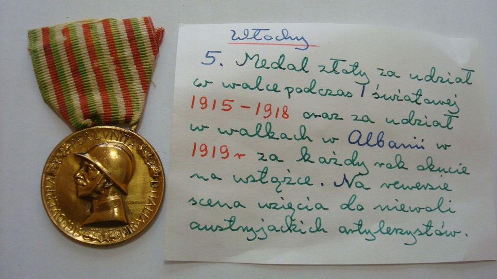 Włochy medal za walki w Albanii 1915 - 1918