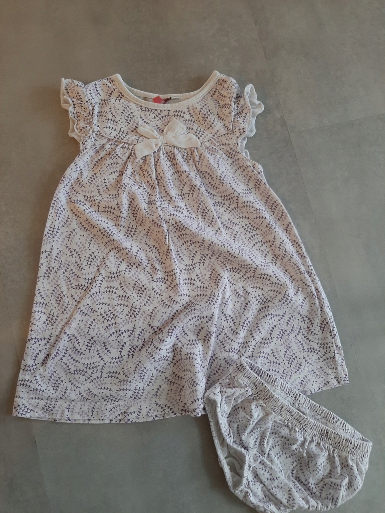 Komplet lato Mothercare 80 sukienka