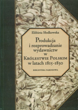 wydawnictwa w Królestwie Polskim 1815-1830