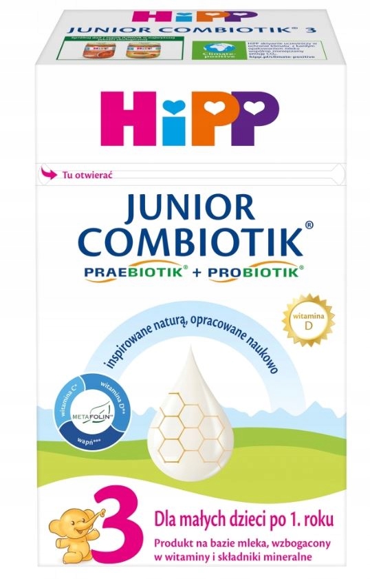 HIPP JUNIOR COMBIOTIK 3 mleko modyfikowane 550g