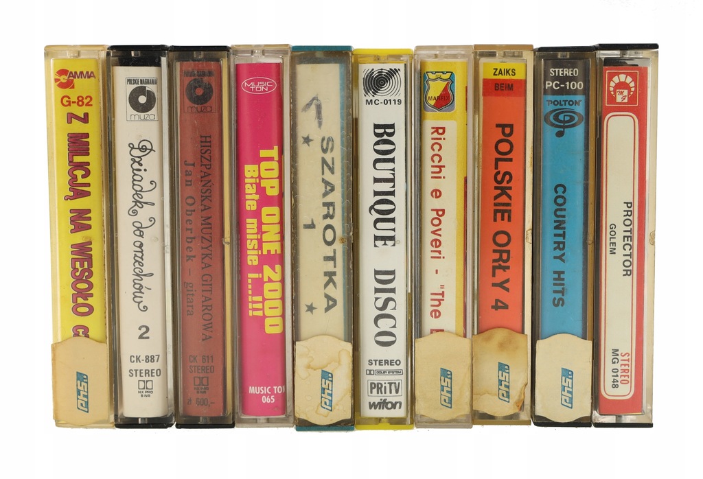 10 KASET kaseta magnetofonowa PROTECTOR OBERBEK SZAROTKA RICCHI E POVERI