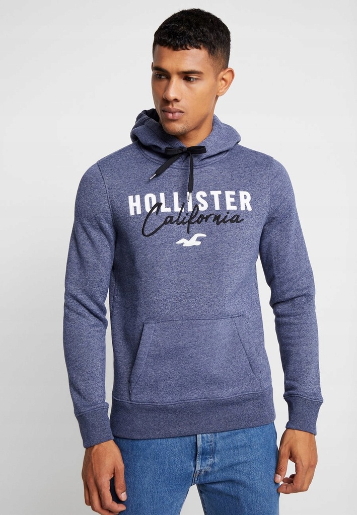 HOLLISTER BLUZA MĘSKA Z KAPTUREM Z LOGO XS BAA