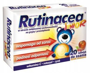 RUTINACEA JUNIOR, 20 tabletek do ssania dla dzieci