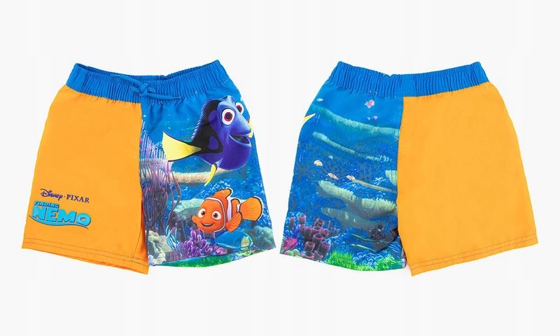 Disney Spodenki Kąpielowe Chłopięce Nemo 98cm
