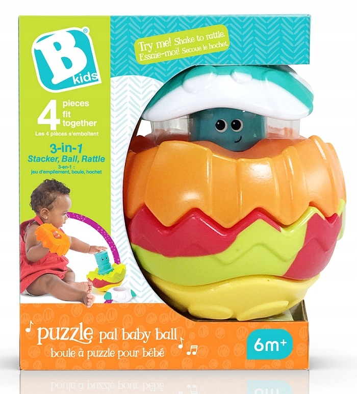 Infantino Kolorowa piłka-puzzle dla dzieci 4338N
