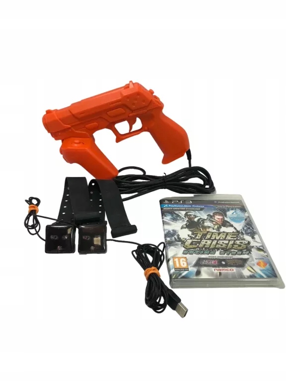 PISTOLET NAMCO GUNCON NC-109 + CZUJNIKI + TIME CRISIS RISING STORM *UNIKAT