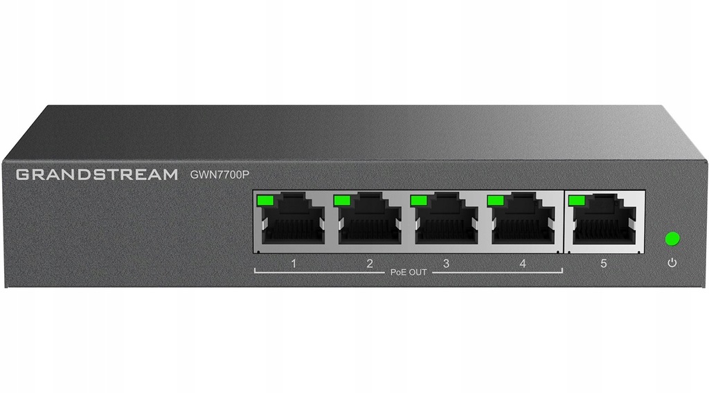 Switch Grandstream PoE GWN7700P (4x PoE do 1000 1x