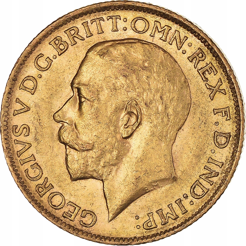 Moneta, Australia, George V, Sovereign, 1917, Sydn