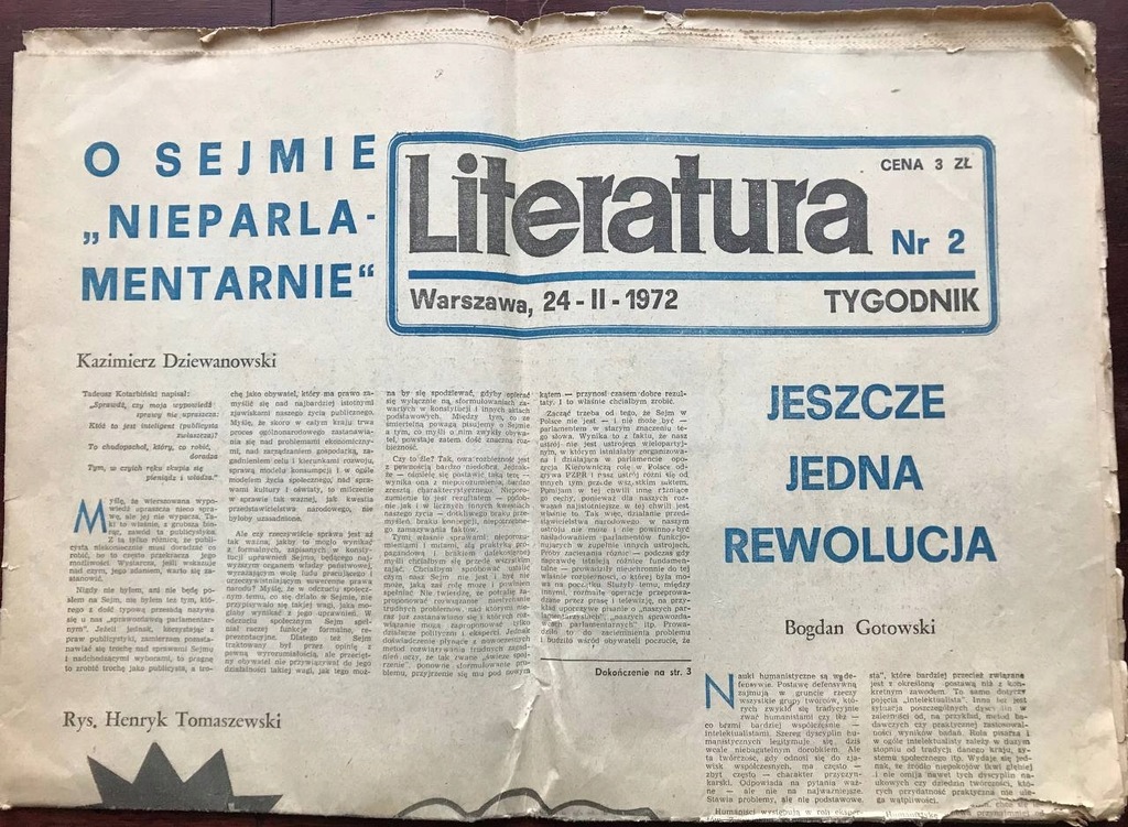 Tygodnik Literatura #2 (Warszawa, 24 - II - 1972)