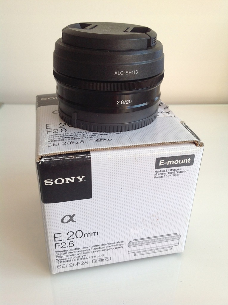 Obiektyw Sony E SEL20F28 20mm f2.8 mocowanie E