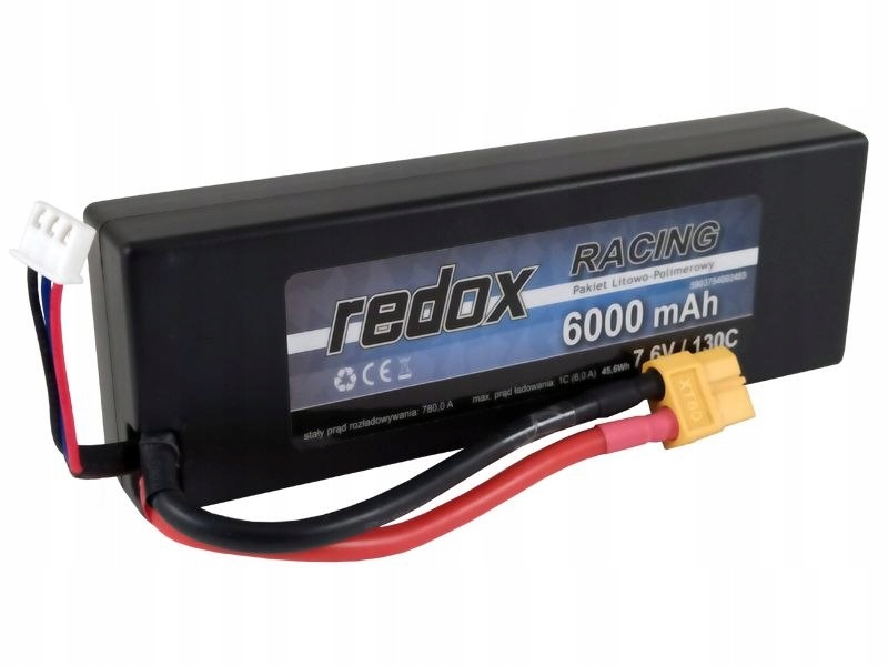 Redox HV 6000 mAh 7,6V 130C XT-60 Racing Hardcase