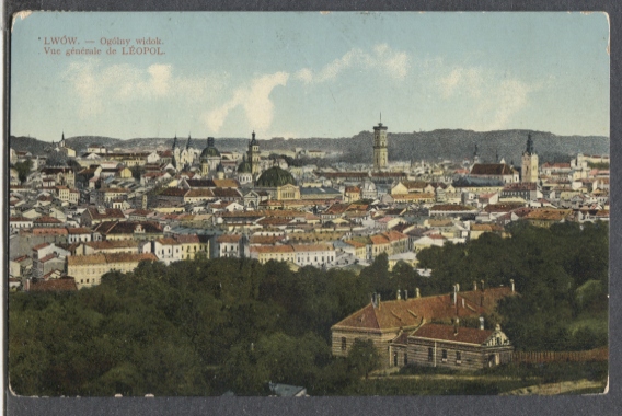 Lwów, ogólny widok na miasto,1916r.