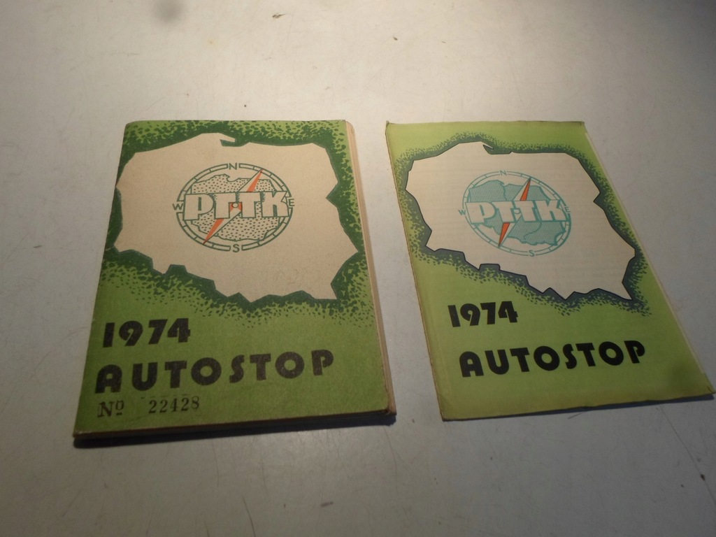 Książeczka autostopowicza - 1974 ROK