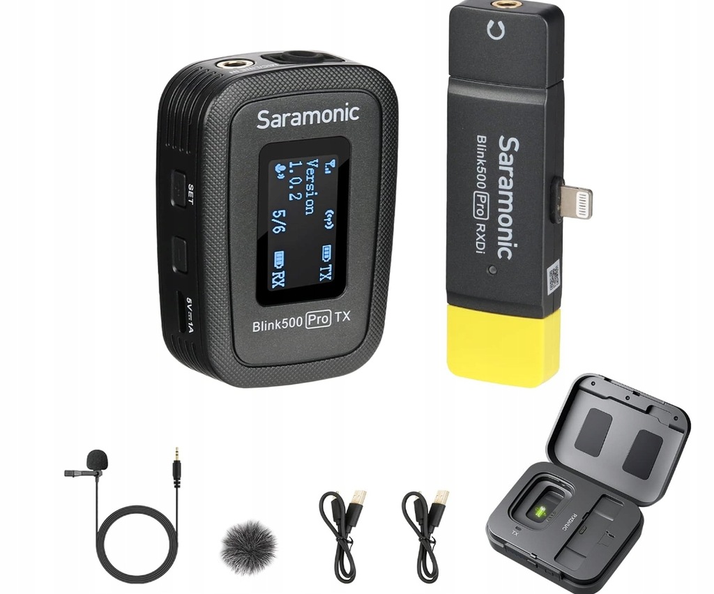 Saramonic Blink500 Pro Dual Channel Wireless Lavalier Microphone for IOS iP