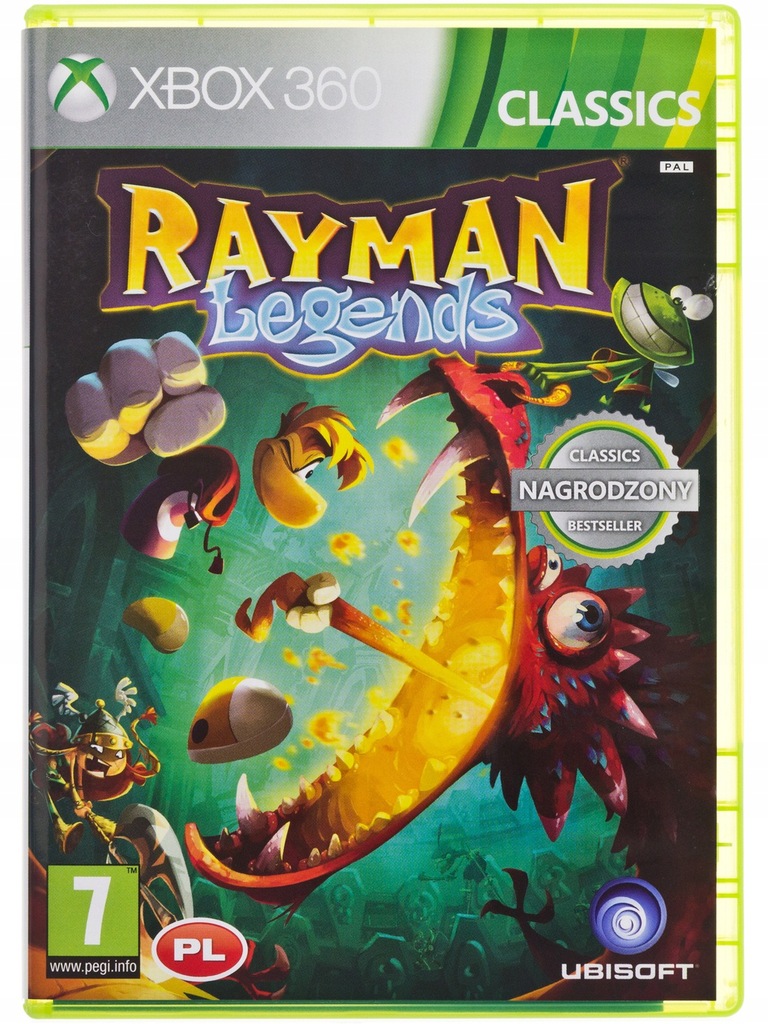 RAYMAN LEGENDS XBOX 360 / PO POLSKU / NOWA w FOLII - 7787760972 ...