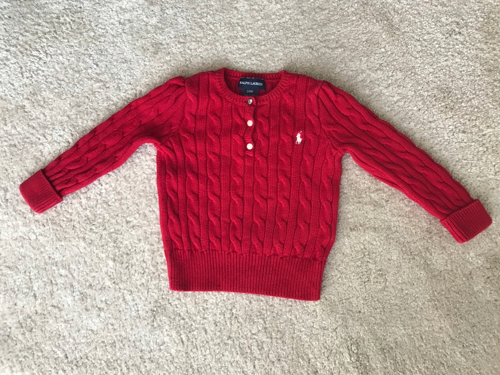 Klasyczny sweter RALPH LAUREN roz 24M