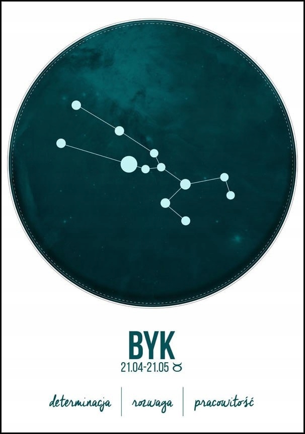 Znak zodiaku, Byk - plakat