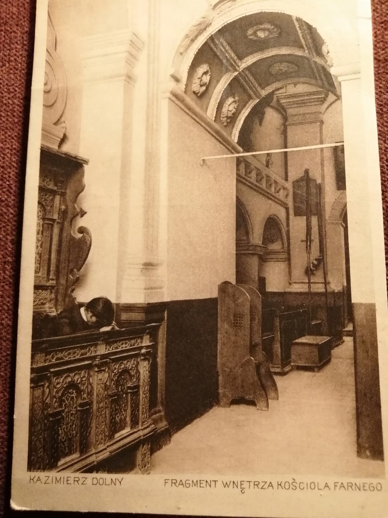 KAZIMIERZ DOLNY -1900- FRAGMENT KOŚCIOŁA FARNEGO M. GAJEWSKI-S. KOZIOROWSKI