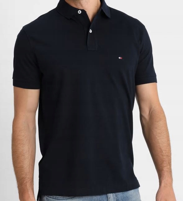 Koszulka POLO TOMMY Hilfiger granat ORYG. roz. M