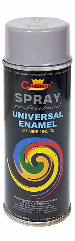 Farba Spray CHAMPION 400ml SZARY 7001