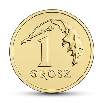 1 grosz 2023 r. stan menniczy z woreczka