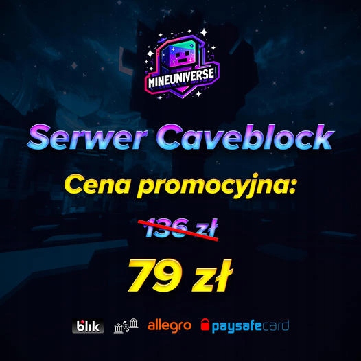 Paczka Pluginów Minecraft Caveblock + SPAWN! TANIO