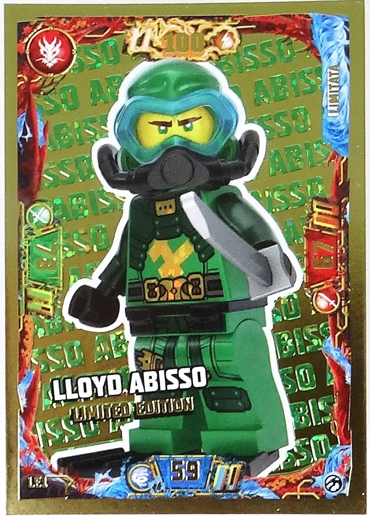 LEGO NINJAGO ZŁOTA KARTA LE1 LLOYD ABISSO