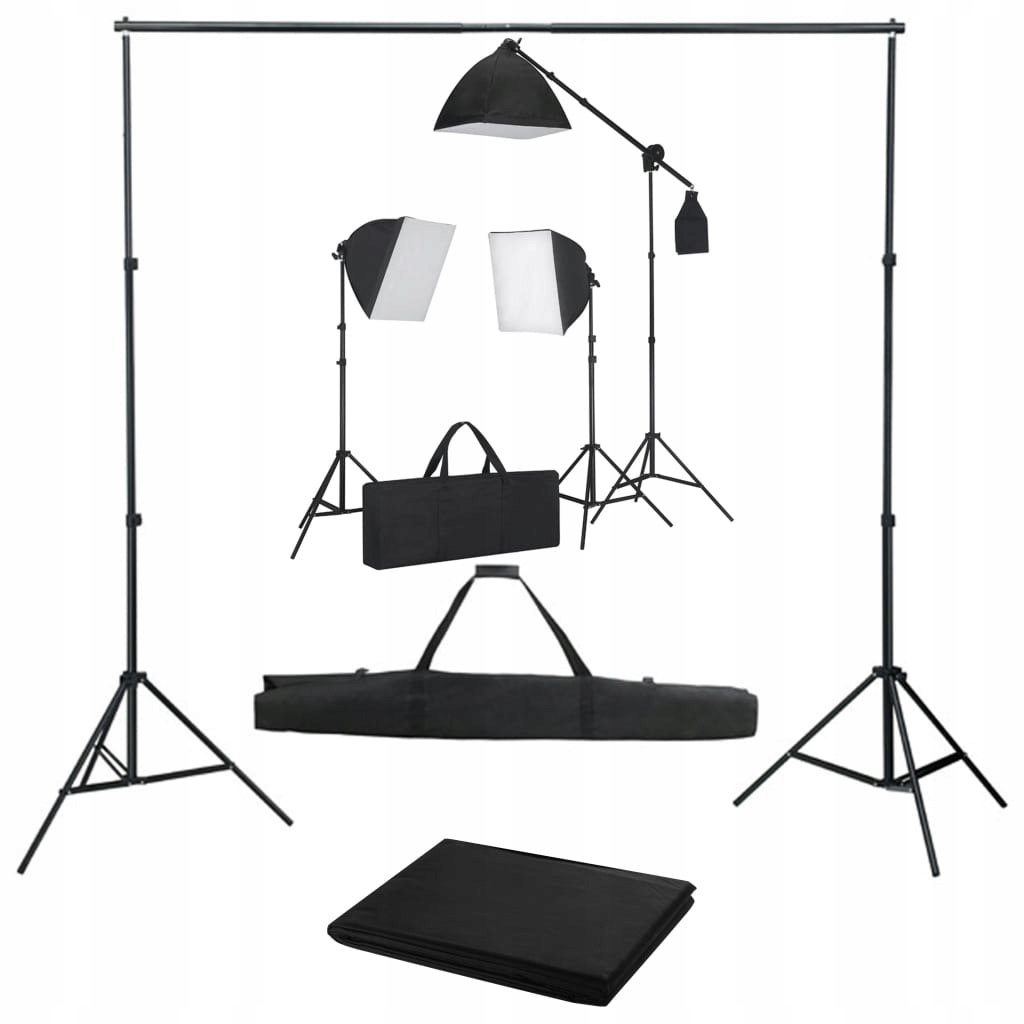 VidaXL Fotograficzny zestaw studyjny z lampami sof