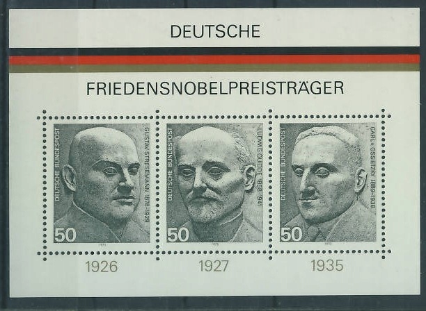 Niemcy RFN Friedensnobel blok ** / 65