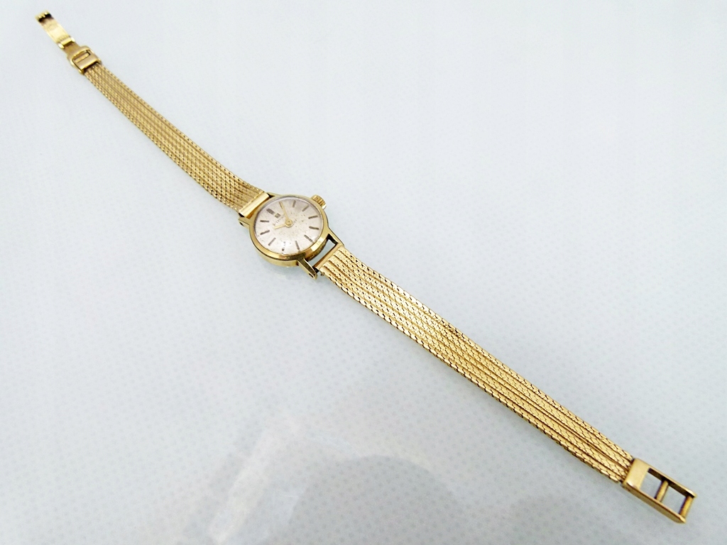 Złoty zegarek mechaniczny Tissot 17 Jewels / p.750