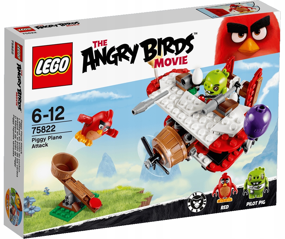 LEGO ANGRY BIRDS 75822 ATAK SAMOLOTEM ŚWINEK NOWY