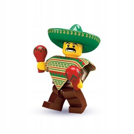 LEGO MINIFIGURKA SERIA 2 MEKSYKANIN MARACA MAN