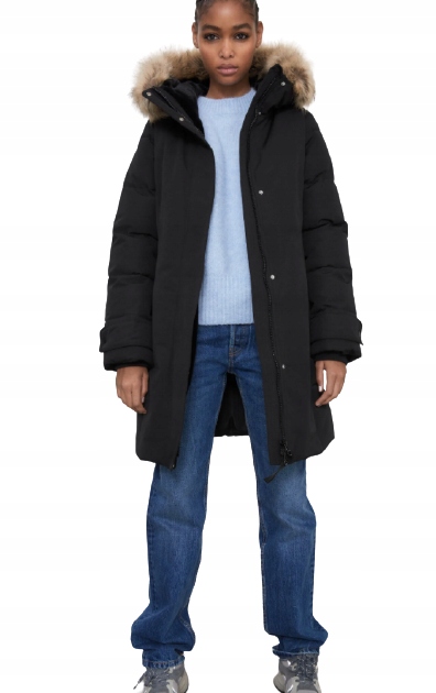 ZARA KURTKA DAMSKA ZIMOWA PARKA Z KAPTUREM M HAA