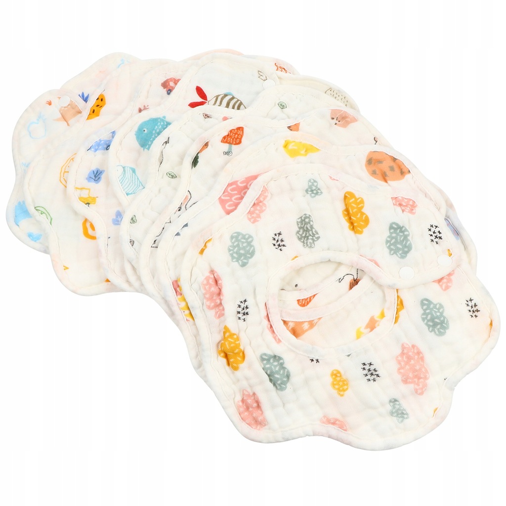 8 sztuk śliniaki dla dzieci Ręczniki ze śliny