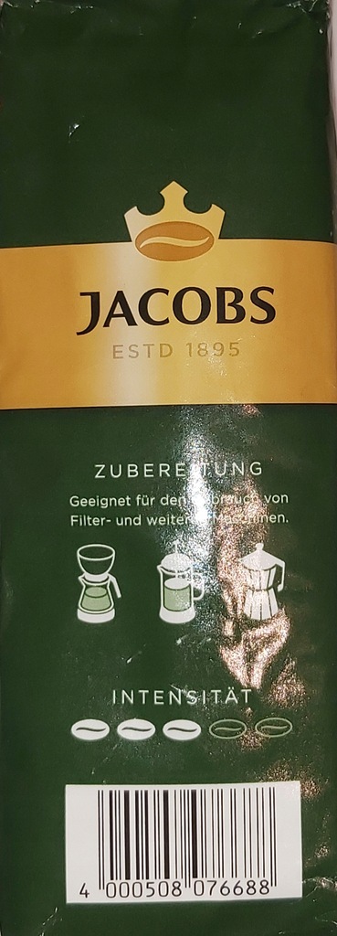 Купить НЕМЕЦКИЙ МОЛОТЫЙ КОФЕ JACOBS Kronung 500г: отзывы, фото, характеристики в интерне-магазине Aredi.ru